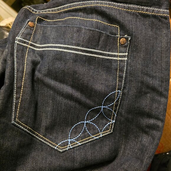 Y2K Enyce Sean Combs Jeans Mens 40x32 Blue Baggy Hip Hop Streetwear Grunge 90s - Picture 7 of 11